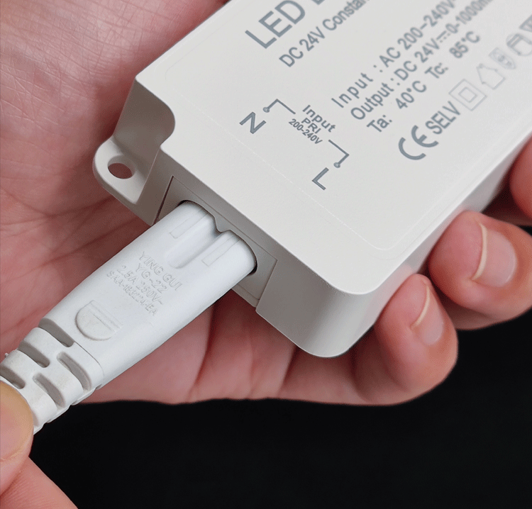 24W 12V Cabinet LED Power Supply With IEC C7 Connection