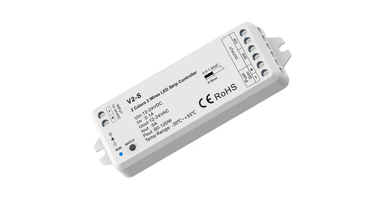 V2-S CCT Dual White 2 Colour 2 Wire LED Strip Controller