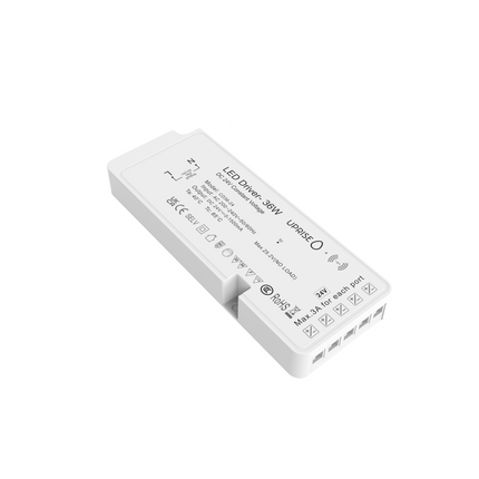 36W 24V Undercabinet LED Driver including 1M C7 to UK mains plug