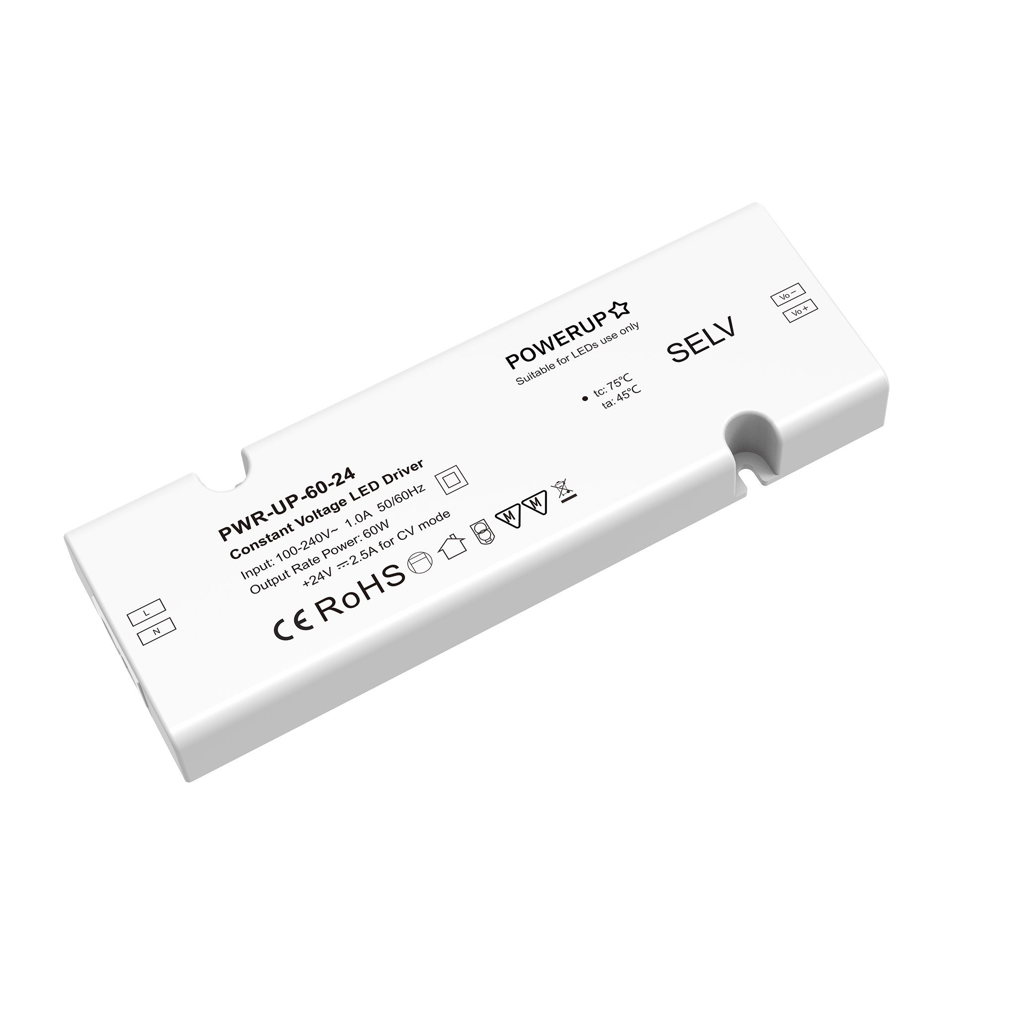 60W Constant Voltage Furniture LED Driver (24V) – Uprise LED