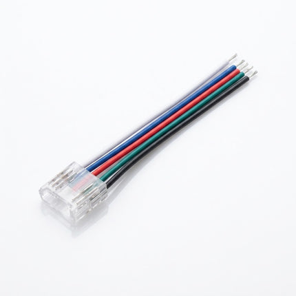 UPRISE RGBW COB IP20 12mm Strip Connector To 65mm 5 Core Flat Cable