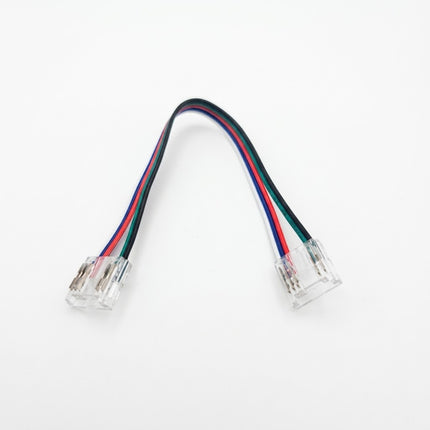 RGBW COB LED Strip to Strip bridge connector. Includes 135mm long 5 core flat ribbon bridge connection. 