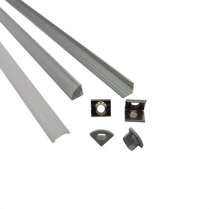Silver Micro Corner LED Profile 8mm x 8mm