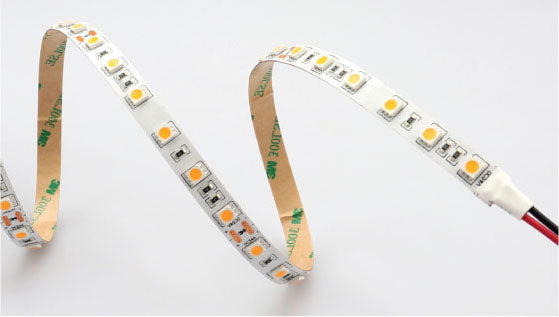 10mm 6000K Cool White 60LED per meter (14.4W/M) SMD5050 (White PCB) IP20 24V