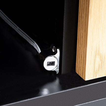 12-24v double door cabinet sensor switch silver installed