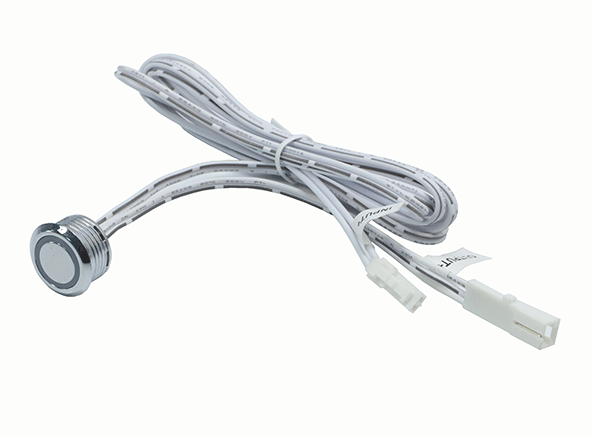 12V Silver Touch On-Off Dimmer Sensor Switch for Cabinet Lighting [2 C ...