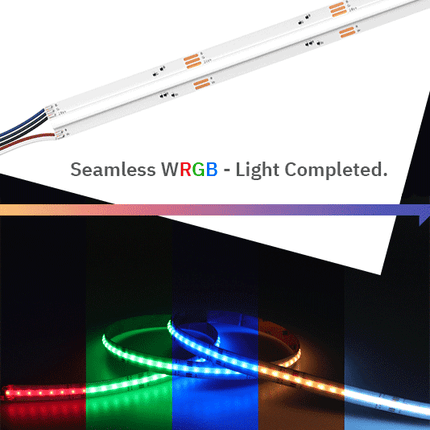 12mm Seamless RGBW COB LED Tape, 3000K Dedicated White, 16W, 24V
