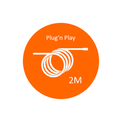2M 2 core extension cable with cabinet LED driver style plug and play micro connector