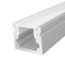 2M Micro Surface LED Profile 10mm with a Semi Clear PC Cover Silver Finish