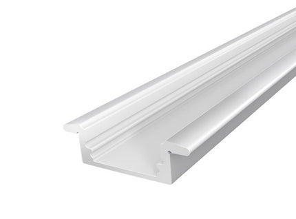 2M Slim Aluminium Extrusion 17mm for Recessed Application Silver Finish