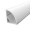 2M Slim Corner LED Profile 16mm with a Light Frosted Diffuser Silver Finish