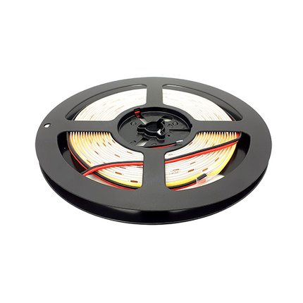 Seamless COB LED tape light in 5M reel.