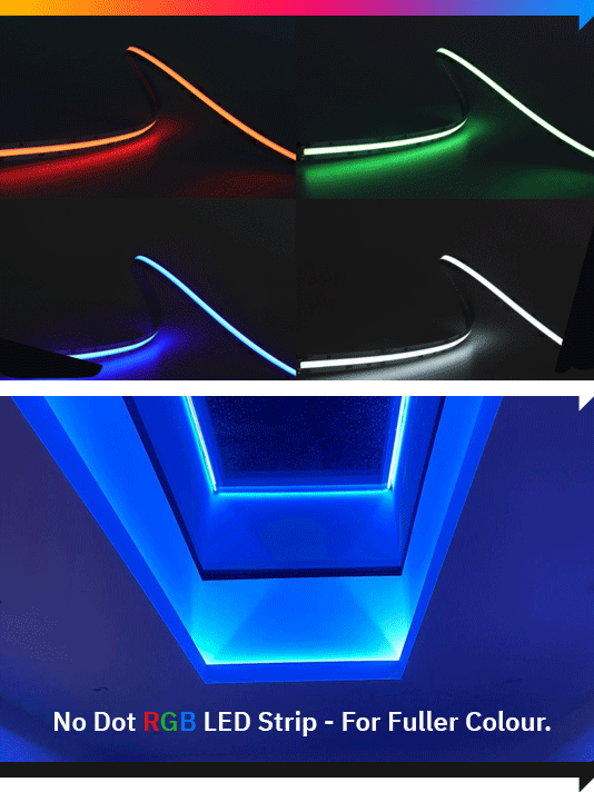 No Dot RGB COB LED Tape Light Within Sky Lantern Light