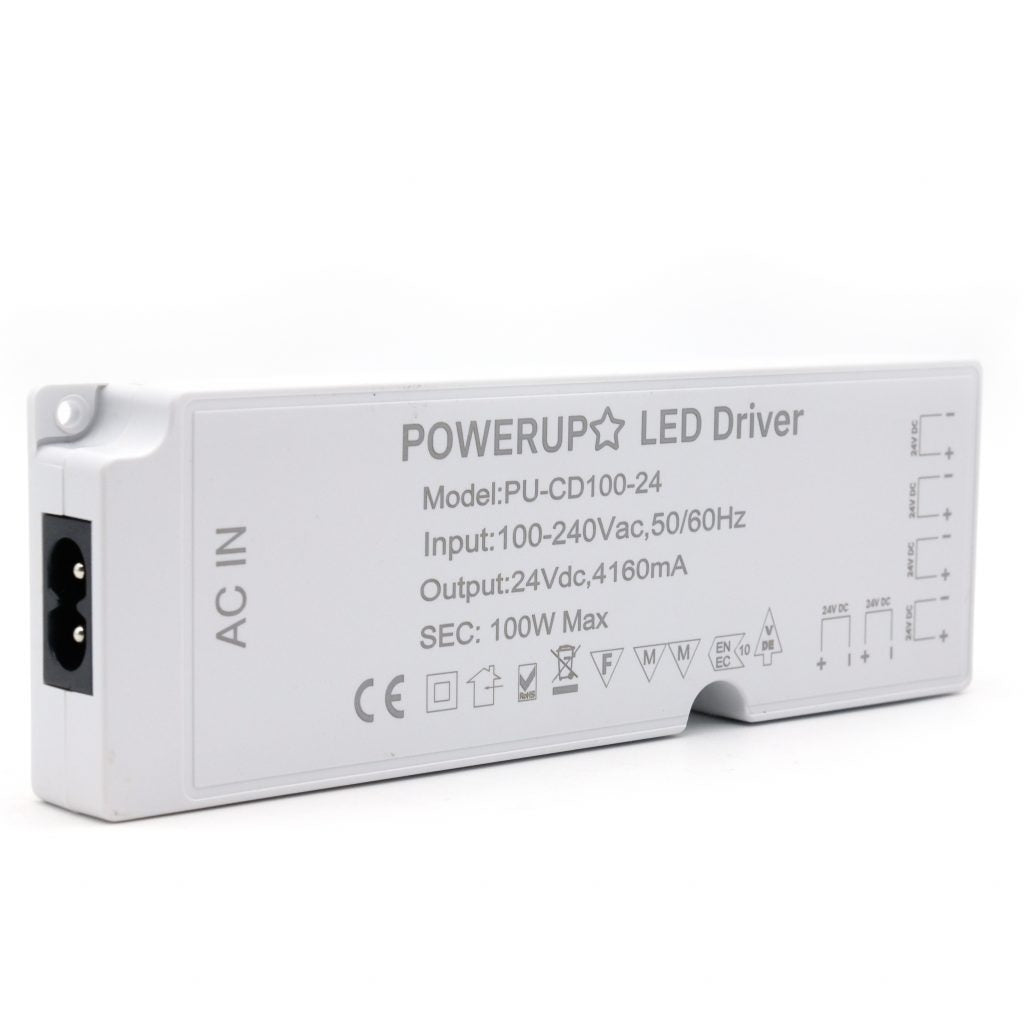 100W 24V 6 Output Cabinet LED Driver Power IEC Side