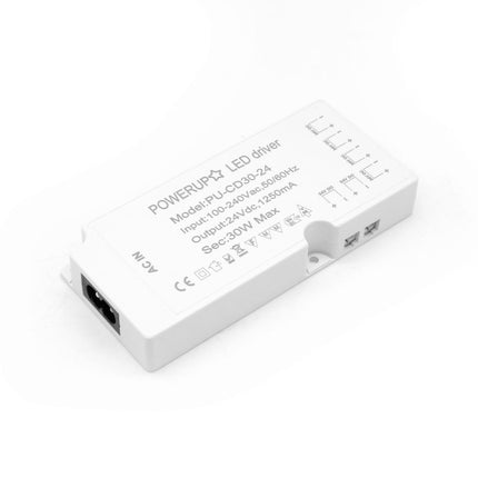 30W 24V 6 Output Cabinet LED Driver Diagonal View