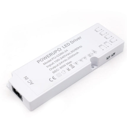 60W 24V 6 Output Cabinet LED Driver Diagonal View