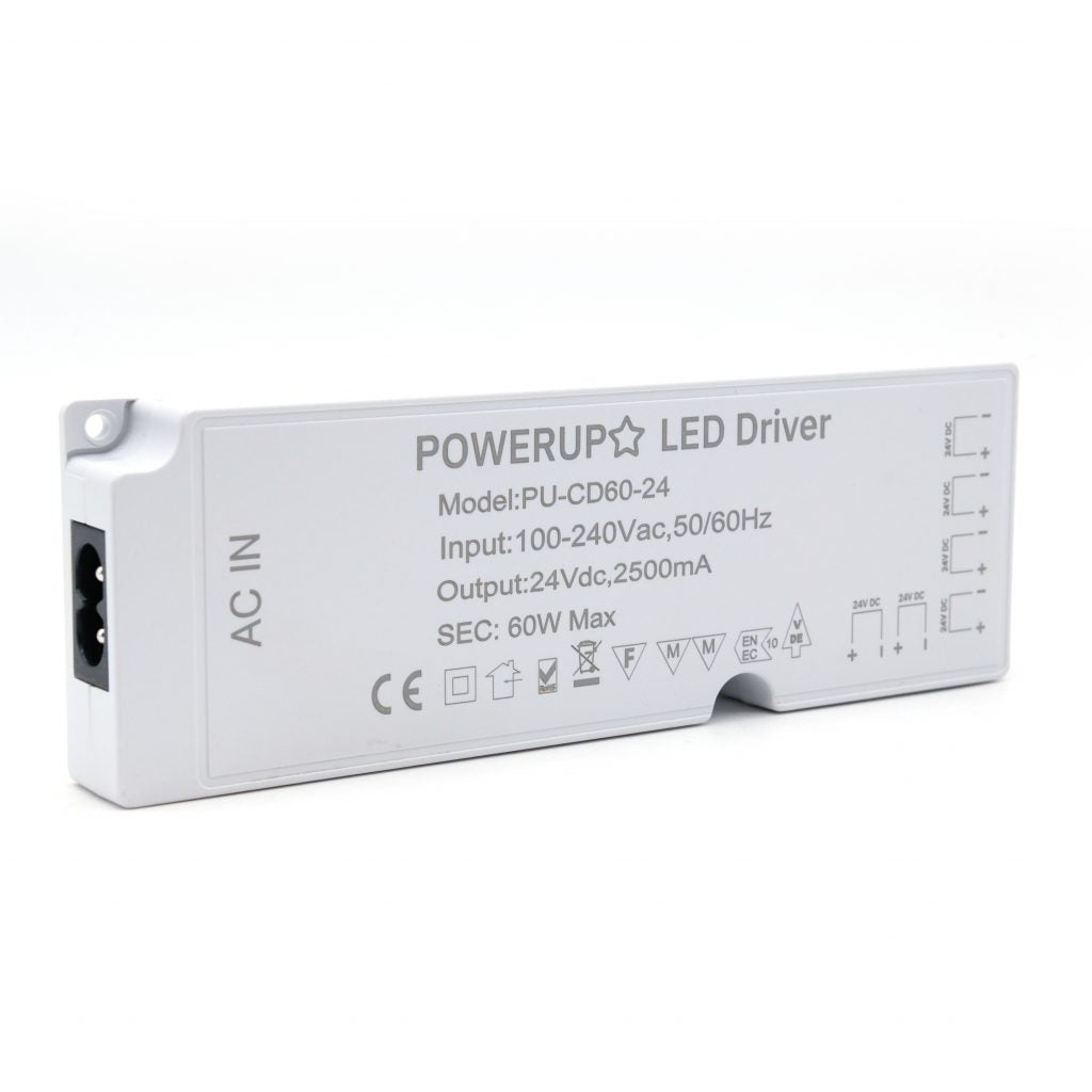 60W 6 Output Cabinet LED Driver With Hand Sensor (24V) – Uprise LED