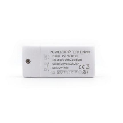 30W 24V Constant Voltage Driver PSU Front View
