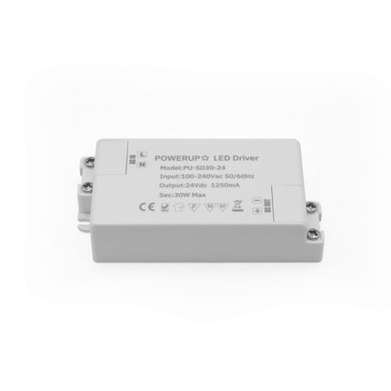 30W 24V Constant Voltage Driver PSU Top Down View