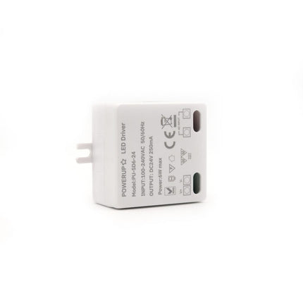 6W 24V Constant Voltage Driver PSU Side Diagonal View