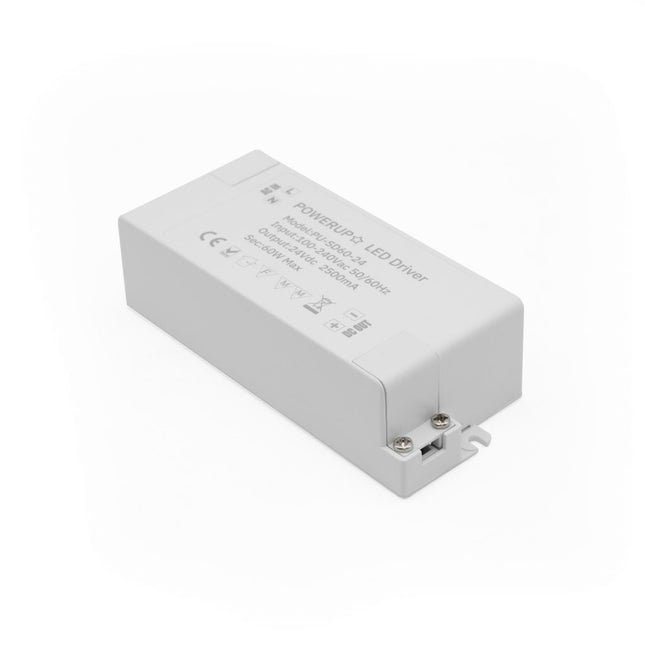 60W 24V Constant Voltage Driver PSU Power In