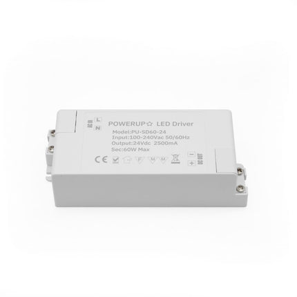 60W 24V Constant Voltage Driver PSU Top Down View