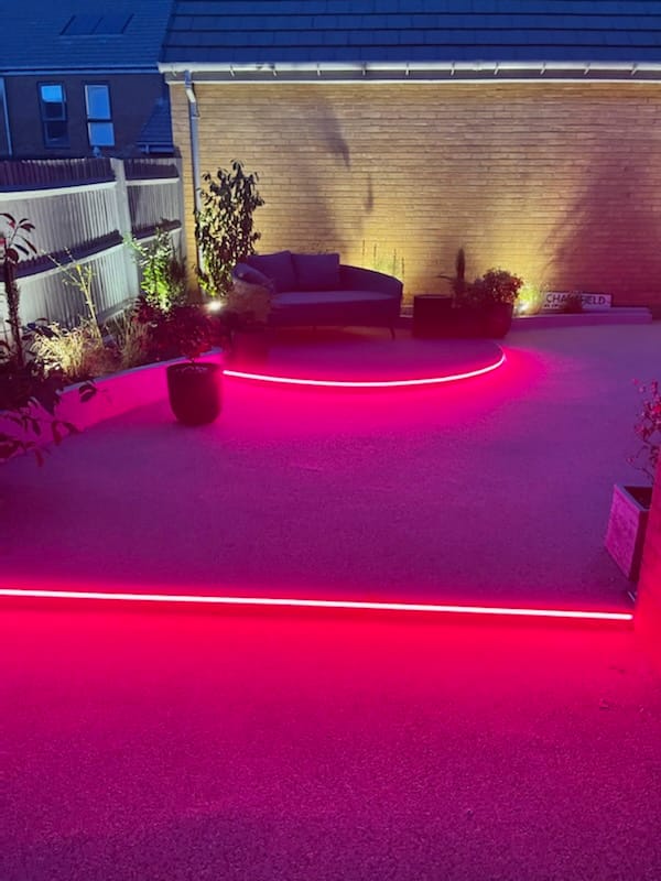 6M 840LED No Dot RGBW 3000K COB LED Tape Kit With Wireless Handset