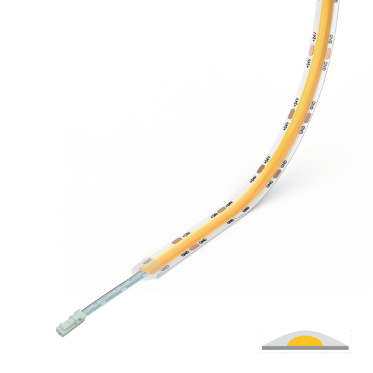 Seamless No Dot IP65 LED Strip Light With 500mm Micro Connector Tail. For plug and play connection.