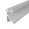 Skirting Profile 70mm Silver Finish & Semi Clear Cover (2M)