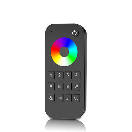 UP-RT9 RGBW wireless LED Remote Control 4 Zone (Black) front view