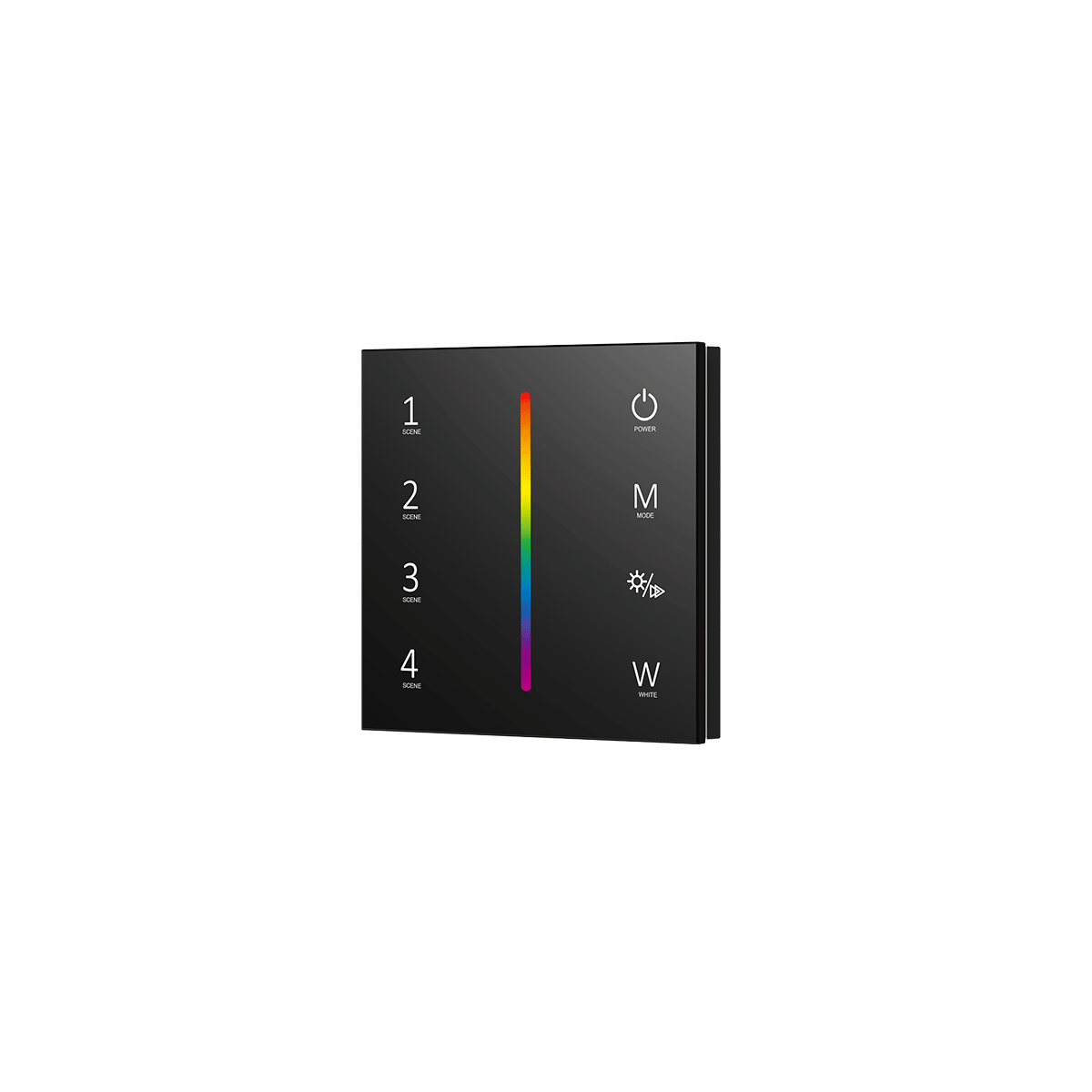 RGB/RGBW TOUCH WALL PANEL 4 ZONE (BLACK)