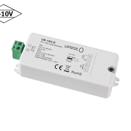 Constant Voltage 0-10V LED Dimmer Controller (1CH) Diagonal 2