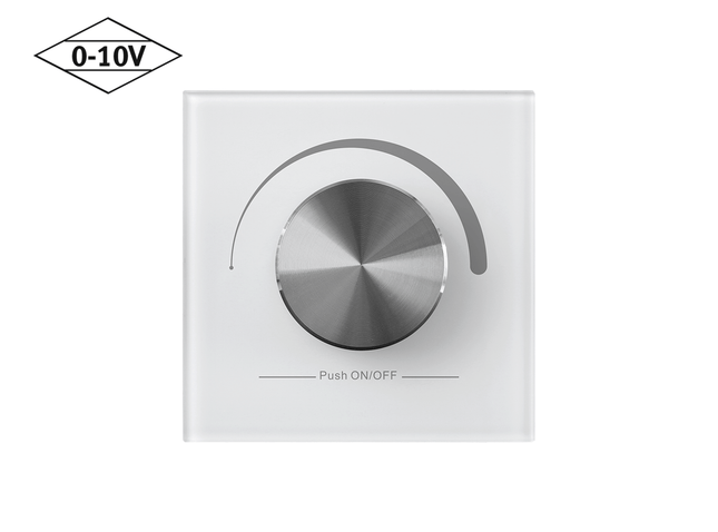 Mounted 0-10V Wall Dimmer Front View