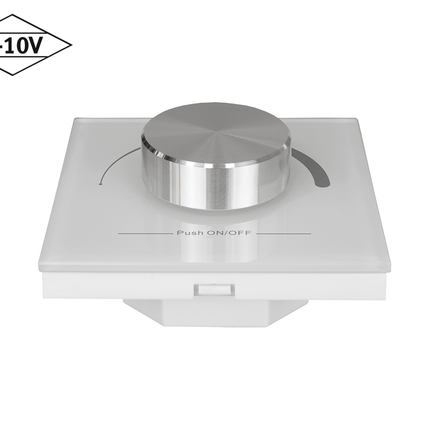 Mounted 0-10V Wall Dimmer Top Down Diagonal View