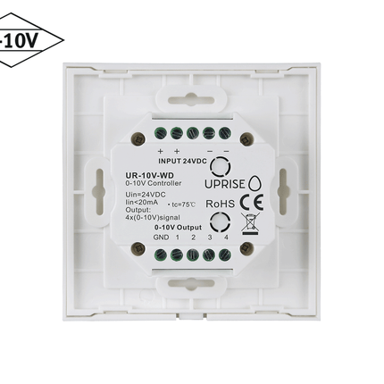 Mounted 0-10V Wall Dimmer Diagonal View
