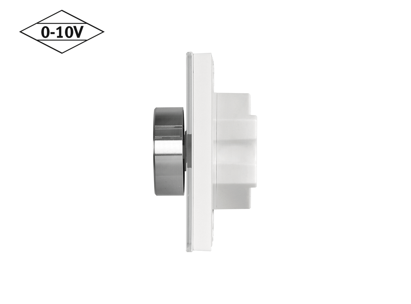 Mounted 0-10V Wall Dimmer Side View
