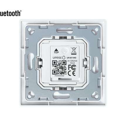 Mounted Bluetooth Wall Dimmer Diagonal Back View