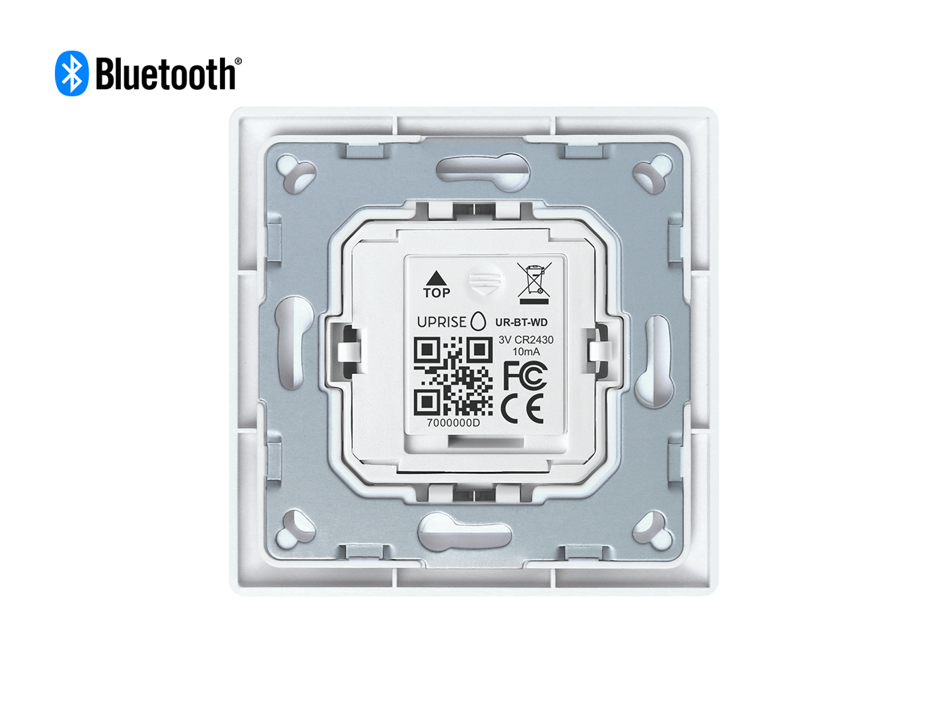 Mounted Bluetooth Wall Dimmer Diagonal Back View