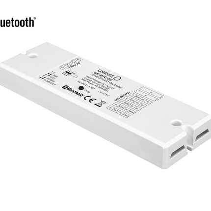 Bluetooth 5CH LED Controller Receiver For RGBCW (12V-24V) Diagonal View 2 - UR-BTC-5C