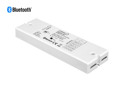 Bluetooth 5CH LED Controller Receiver For RGBCW (12V-24V) Diagonal View 2 - UR-BTC-5C
