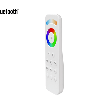Bluetooth RGBCW (RGB + CCT + DIM) LED Remote Front View 3
