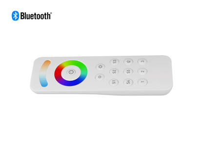 Bluetooth RGBCW (RGB + CCT + DIM) LED Remote Horizontal View