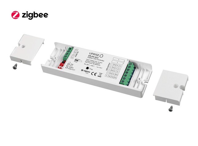 ZigBee 5CH LED Controller Receiver For RGBCW (12V-24V) Open - UR-ZG-5C2-06b