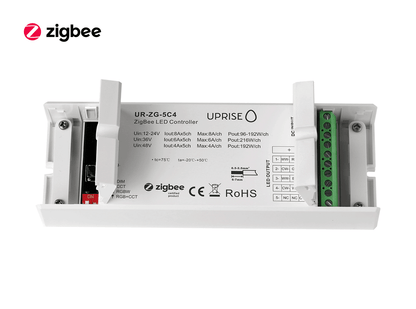 ZigBee 5CH LED Controller Receiver For RGBCW (12V-48V) Open - UR-ZG-5C4-06