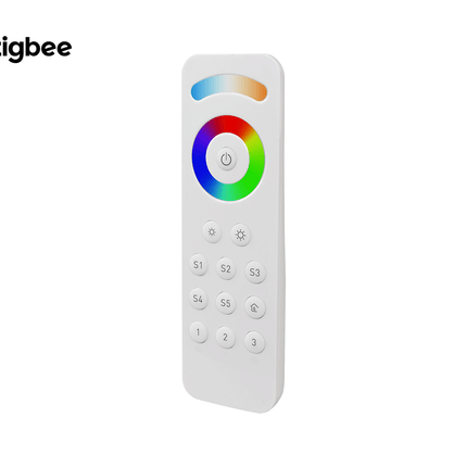 ZigBee RGBCW (RGB + CCT + DIM) LED Remote Front View 2