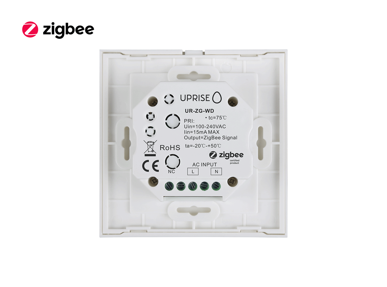 ZigBee Glass RGBW LED Touch Dimmer Panel Uprise LED