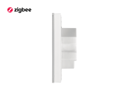 Zigbee Glass RGBW Touch Dimmer Wall Panel Side View