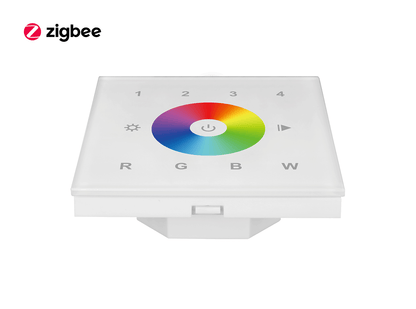 Zigbee Glass RGBW Touch Dimmer Wall Panel Bottom Up View