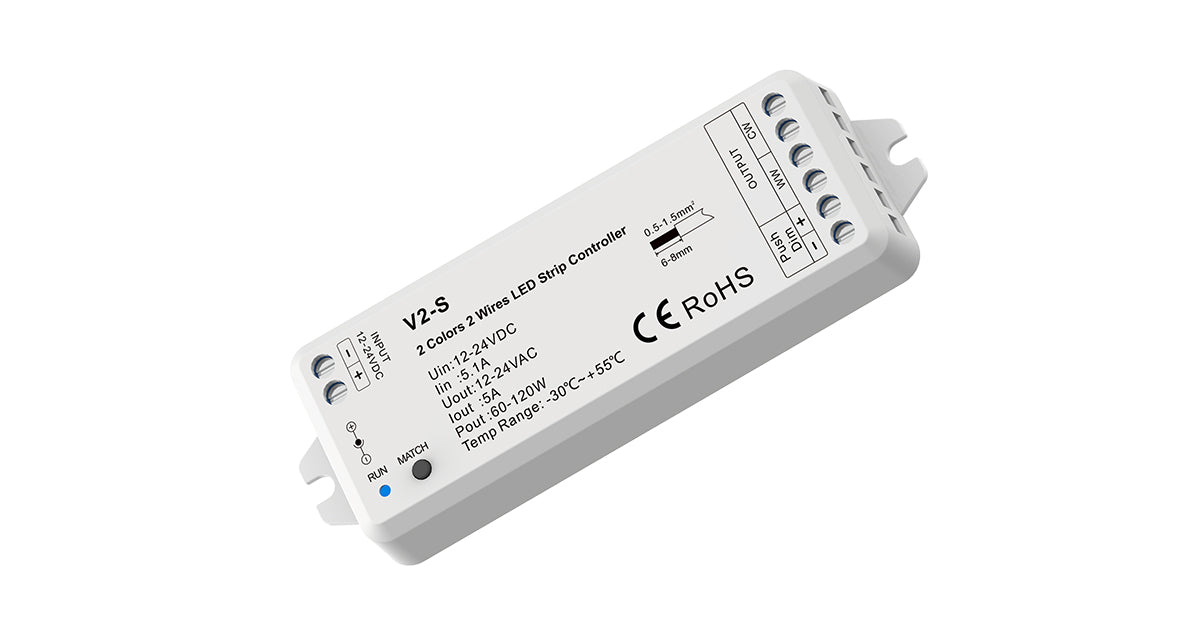 V2-S 2 Colour Single Channel LED Controller Receiver – Uprise LED