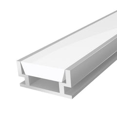 IP65 Walkover Profile 19mm Silver Finish & Semi Clear Cover (2M)